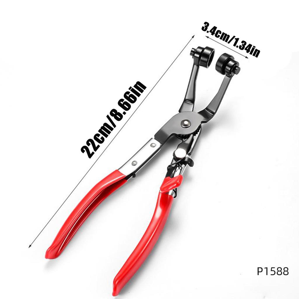 Wire Long Reach Hose Clamp Pliers Set Fuel Oil Water Hose Auto Tools,Hose Clamp Pliers for Fuel Oil & Water Hoses,Red