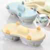 Microwave Double Egg Poacher Maker With Lid Detachable Drain Basket Heat Resistant Food Grade PP Poached Egg Cooker Steamer Kitchen Gadget CDN