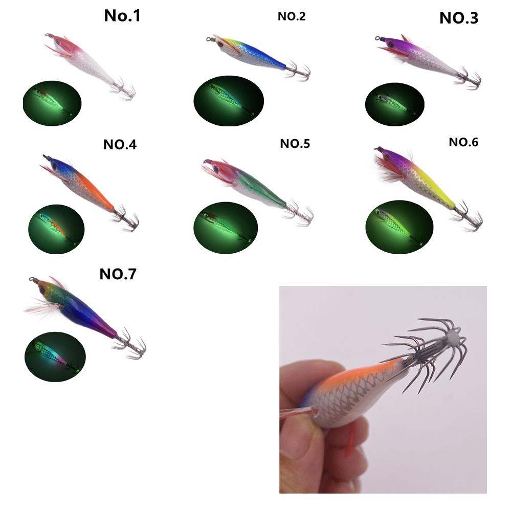 Squid Hook Fishing Lure 1pc 5g/8cm Cuttlefish Fake Bait