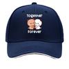 Cute Cartoon Bears Heart Together Forever Sandwich Baseball Cap