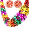 Красочная Праздничная Свадебная Подвесная Гирлянда 3D Блестящие Металлические Фольгированные Украшения Настенный Рейлинг