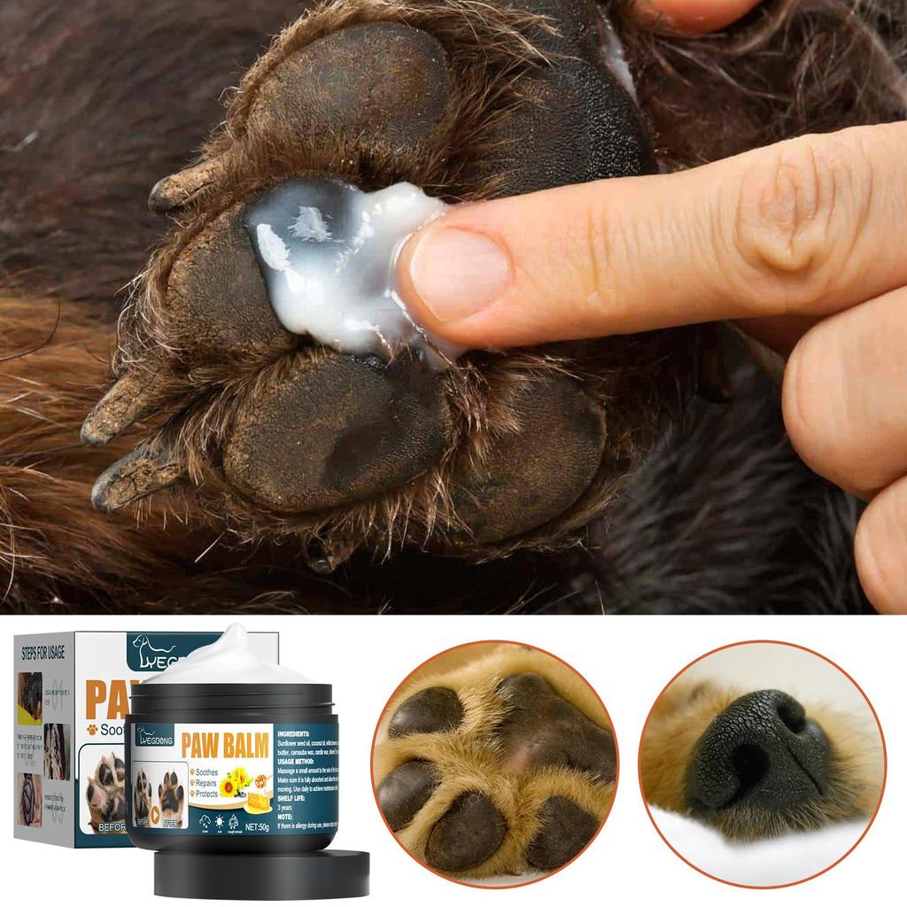50g Pet Paw Care Cream Healthy Pet Paw Balm Pet Foot Oil Care Protection Foot Care Pad Balm Pro N5L3