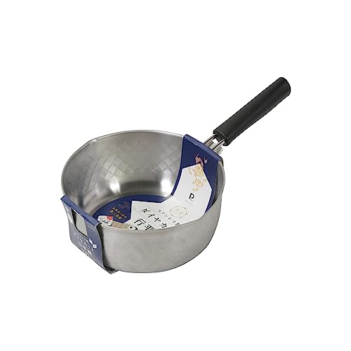 Pearl Metal Yukihira Pot (Yukihira Nabe), 20cm, Induction Compatible, Stainless Steel, Diamond Cut, Made in Japan, Niigata, Tsubame-Sanjo, Miyabi-an,