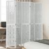 VidaXL Room Divider 5 Panels, Room Separator, Privacy Screen, Folding Screen Bedroom Living Room, White Wood 358679