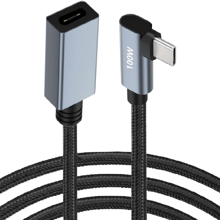 Угловой USB C удлинитель 90° 480 Мбит/с USB C 2.0 Папа-Мама Кабель