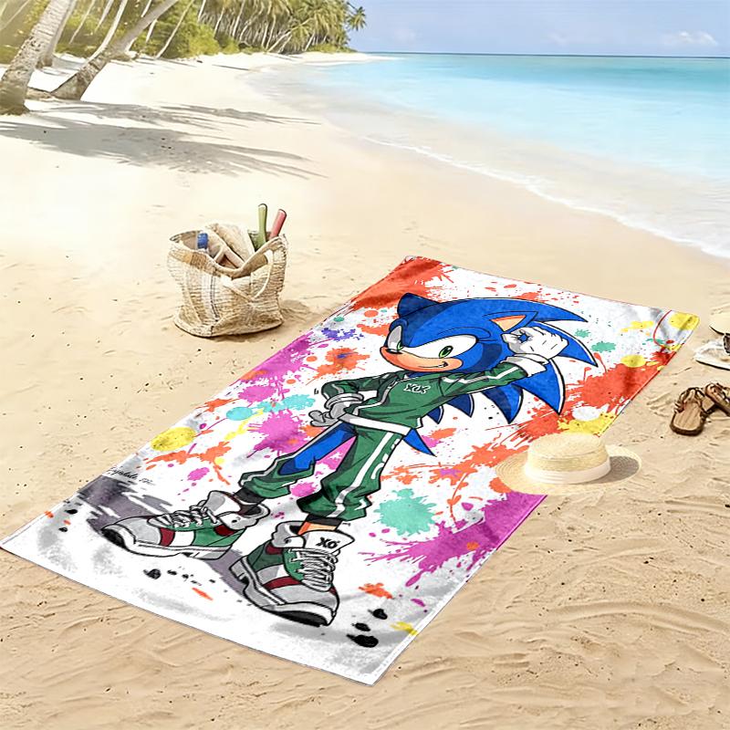 SONIC Beach Towel Perfect for Travel, Outdoor Activities, Swimming, Camping, Hiking