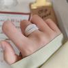 Элегантные белые многослойные кольца Модные открытые кольца на палец для женщин девушек Преувеличенное кольцо Ювелирное изделие Подарок Аксессуары для вечеринок Подарки
