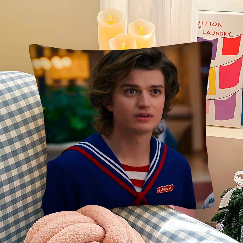 pc JJoe KKeery Djo Steve Harrington ST Pillow Case Fashion Square Pillowcase Bedroom Sofa Room Ins Decoration Leisure