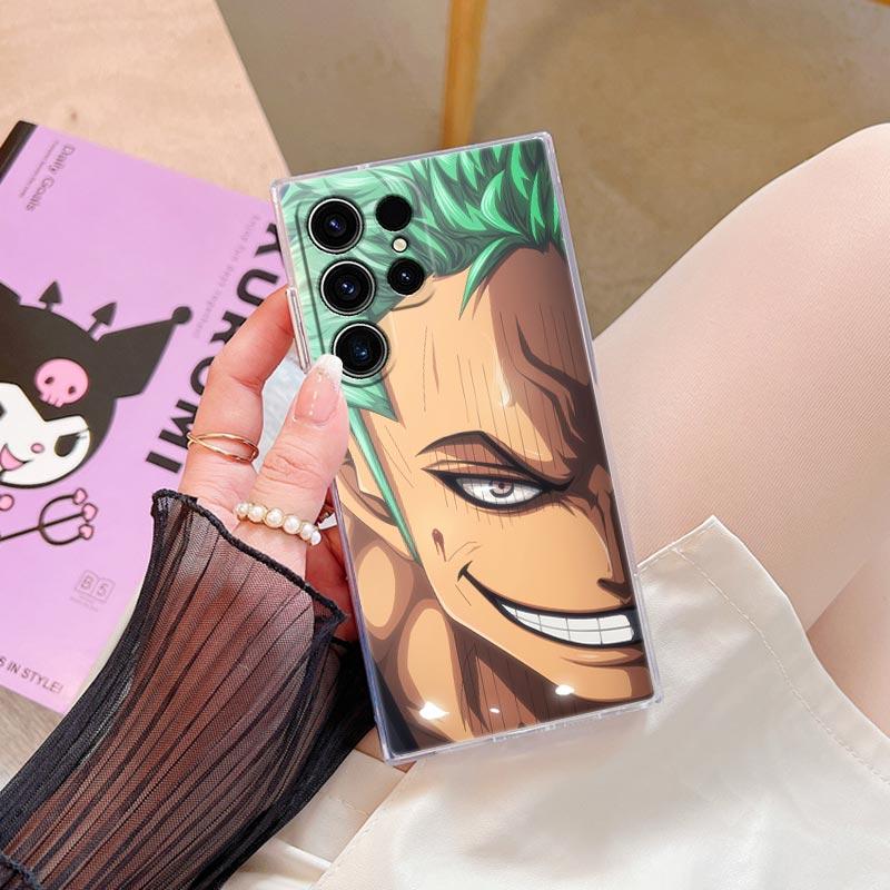 Cool One-Pieces Luffy Zoro Anime S26 Ultra Case For Samsung Galaxy S25 S26 S24 S23 Ultra S22 S20 Plus S21 FE A57 5G Phone Cover