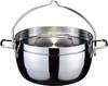 By TSBBQ Light Stainless Steel Triple Layer Dutch Oven 8 Inch Mirror Finish [Made Tsubamesanjo] TSBBQ-006 (01.Body Only)