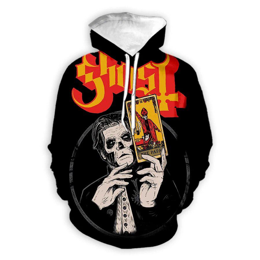 Ghost Band 3D Print Hoodies Men Women Fashion Streetwear Hip Hop Y2k Hoodie Pullovers Casual Hooded Sweatshirts Kids Clothing