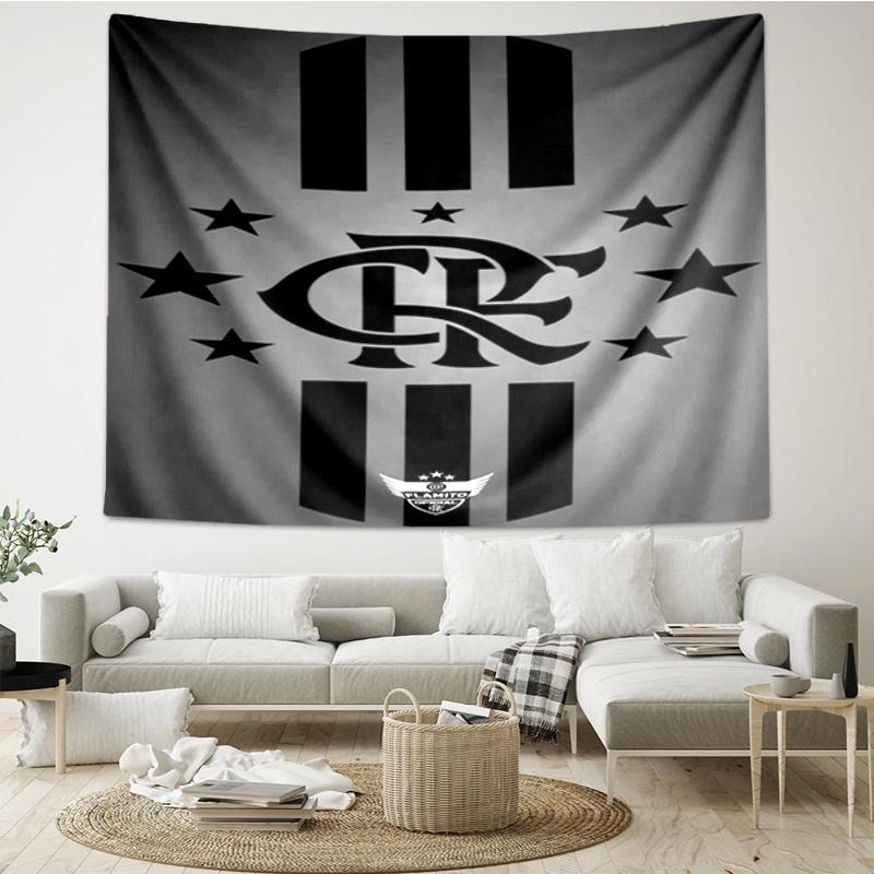 1PC Flumi-nense Crest Wings Printed Tapestry Room Decoration Wall Hanging for Living Room Bedroom, dormitory, Birthday and Christmas gifts