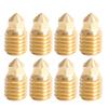 8Pcs 3D Printer Brass Nozzle Hotend Replacement for Bambu Lab X1c P1p 1.75 0.4mm High Temperature