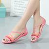 Fashion Akexiya 2024 New Shoes Women Sandals Summer New EVA Casual Mixed Candy Colors Soft Slip On Beach Jelly Shoes Woman Flat Sandals