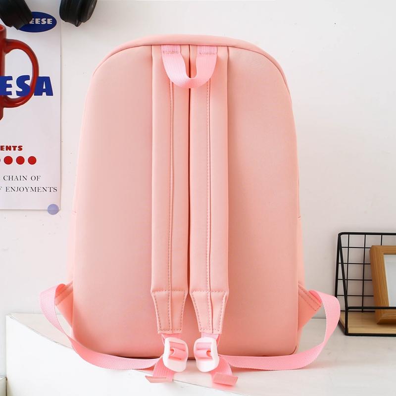 Комплект из трех рюкзаков с мультяшным принтом, школьный рюкзак для девочек, большой вместимости, для учеников начальной и средней школы