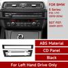 For BMW 5 series F10 F11 (2010-2016) Trim Accessories. Car Center Console Dashboard Gear Shift Panel. Carbon Fiber ABS Sticker.