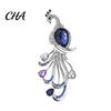 Rhinestone Animal Brooch Faux Crystal Peacock for Women, Bling Elegant Lapel Pin Pin, Dainty Clothing Jewelry Wedding Party Prom Shape