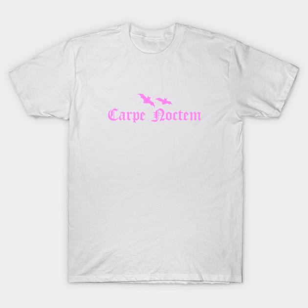Unisex Fashion TShirt Carpe Noctem Pink Print TShirt Plus Size XS-6XL T-Shirt 100%Cotton Tops O Neck Short Sleeve Tees