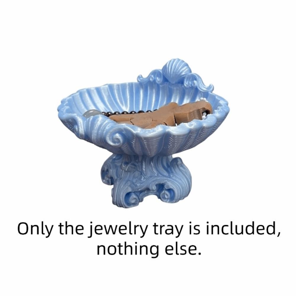 Decorative Bow 3D Printed Jewelry Tray Sweet Shell Shape Jewelry Tray  Home Ornaments