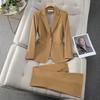 Women  Autumn Fashion Professional Suit Two Piece Elegant Casual Blazers Jacket Pants Matching Set Clothes