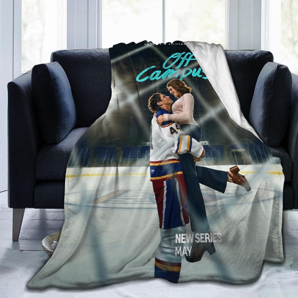 Off Campus Hannah and Garrett Knitted Blankets Flannel Throw Blanket Summer Air Conditioning Decoration Soft Warm Bedsprea,