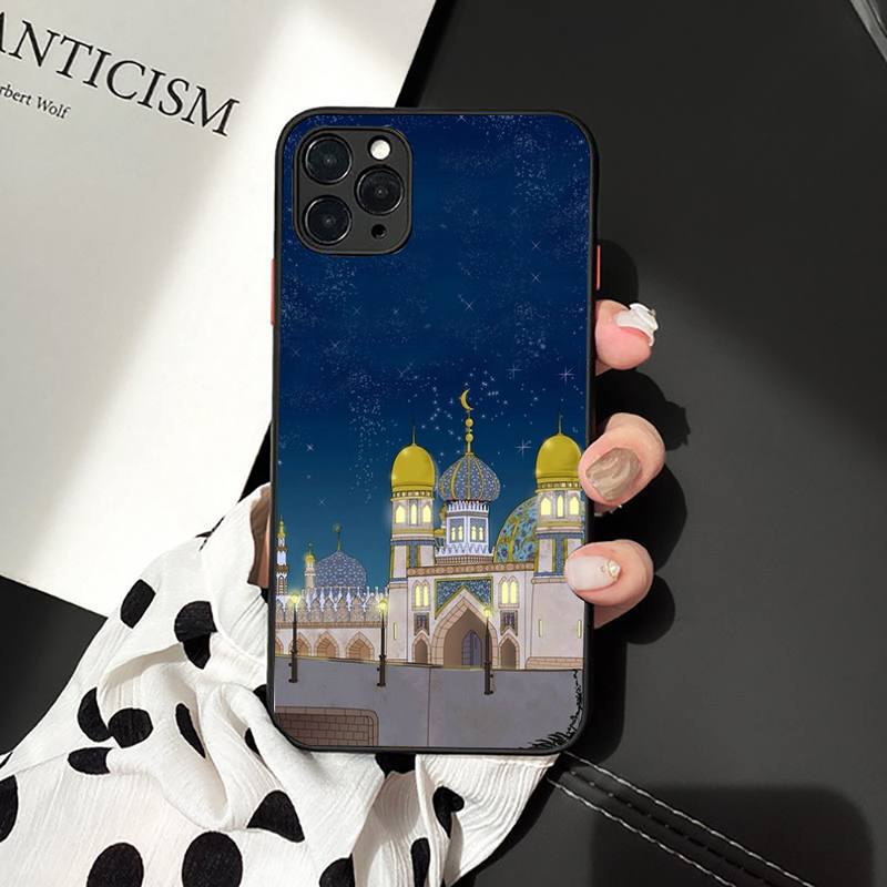 Арабская мусульманская мечеть Здание Чехол для телефона для iPhone 11 12 13 mini pro XS MAX 8 7 6 6S Plus X 5S SE 2020 XR