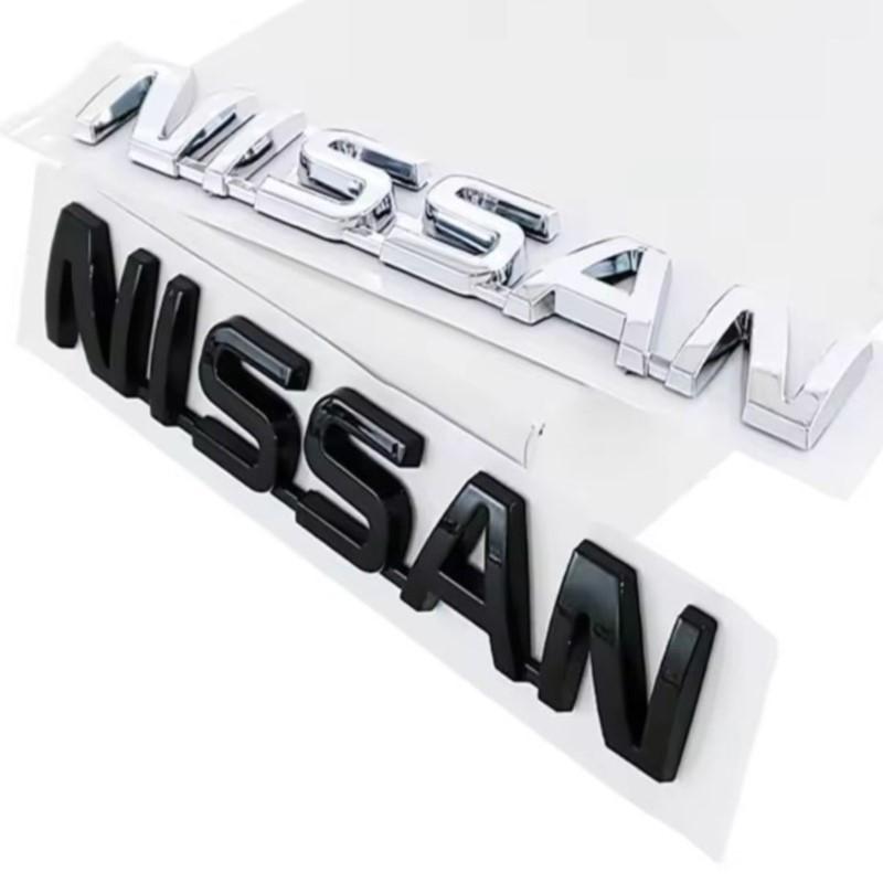CHHUPY1 ABS Plastic Car Trunk Rear Logo Stickers Letter Decals For Nissan X-trail Qashqai Rogue Sport RogueAltima Versa Juke Leaf