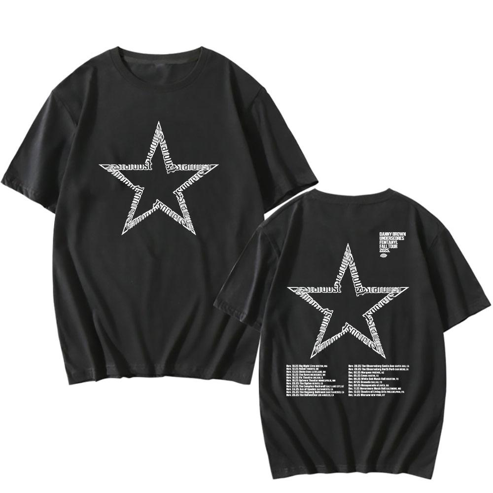 Футболки Danny Brown Stardust Tour Унисекс Одежда Хлопковая Футболка с Коротким Рукавом Модная Футболка Футболки с Принтами