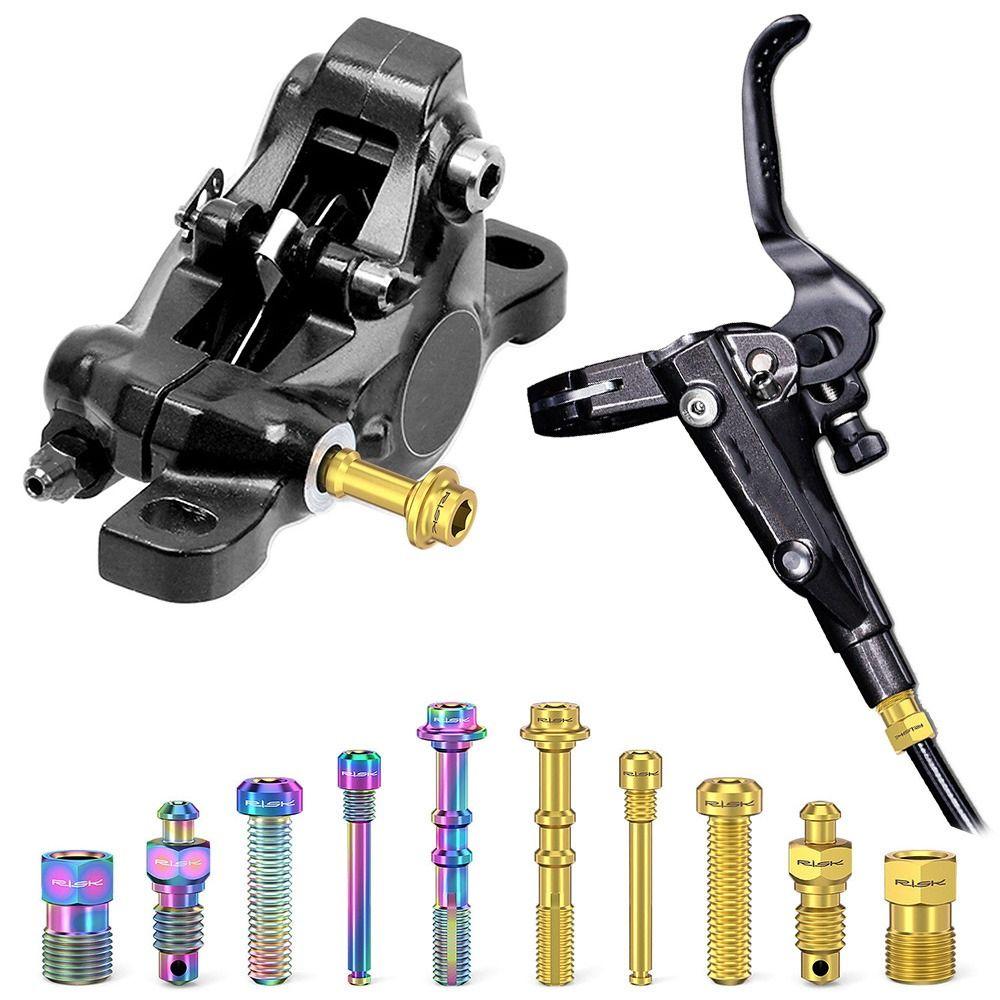 1 Set M4/M6/M8 Bicycle Oil Disc Screws Titanium Alloy Disc Brake Screws Cycling Supplies