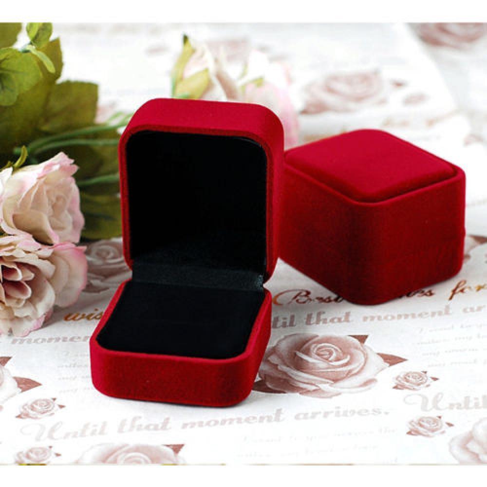 Organizer Case Jewelry Storage Velvet Display Ring Box