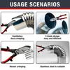 5 Blade Sheet Metal Crimper Tools-Hand Crimper Pipe Swaging 24-28 Gauge Prevents Clogging/Swelling for Downspouts/Ductworks/HVAC