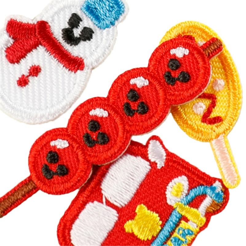 23 Pcs Frogs Embroidered Patches House Sew on Patches Tanghulu Iron on Patches Clothing Patches Mushroom Sewing Patches