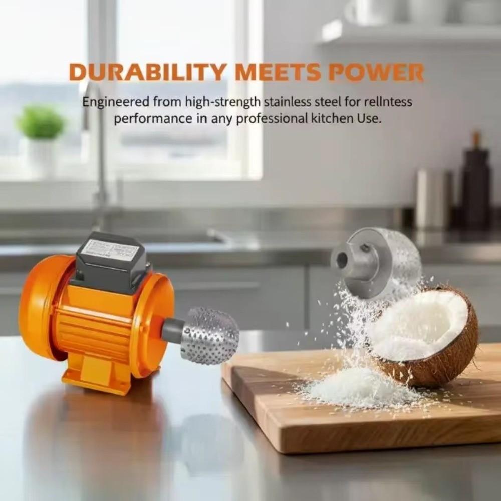 Stainless Steel Electric Coconut Grater Head Heavy Duty Coconut Shredding Tool Family Gatherings