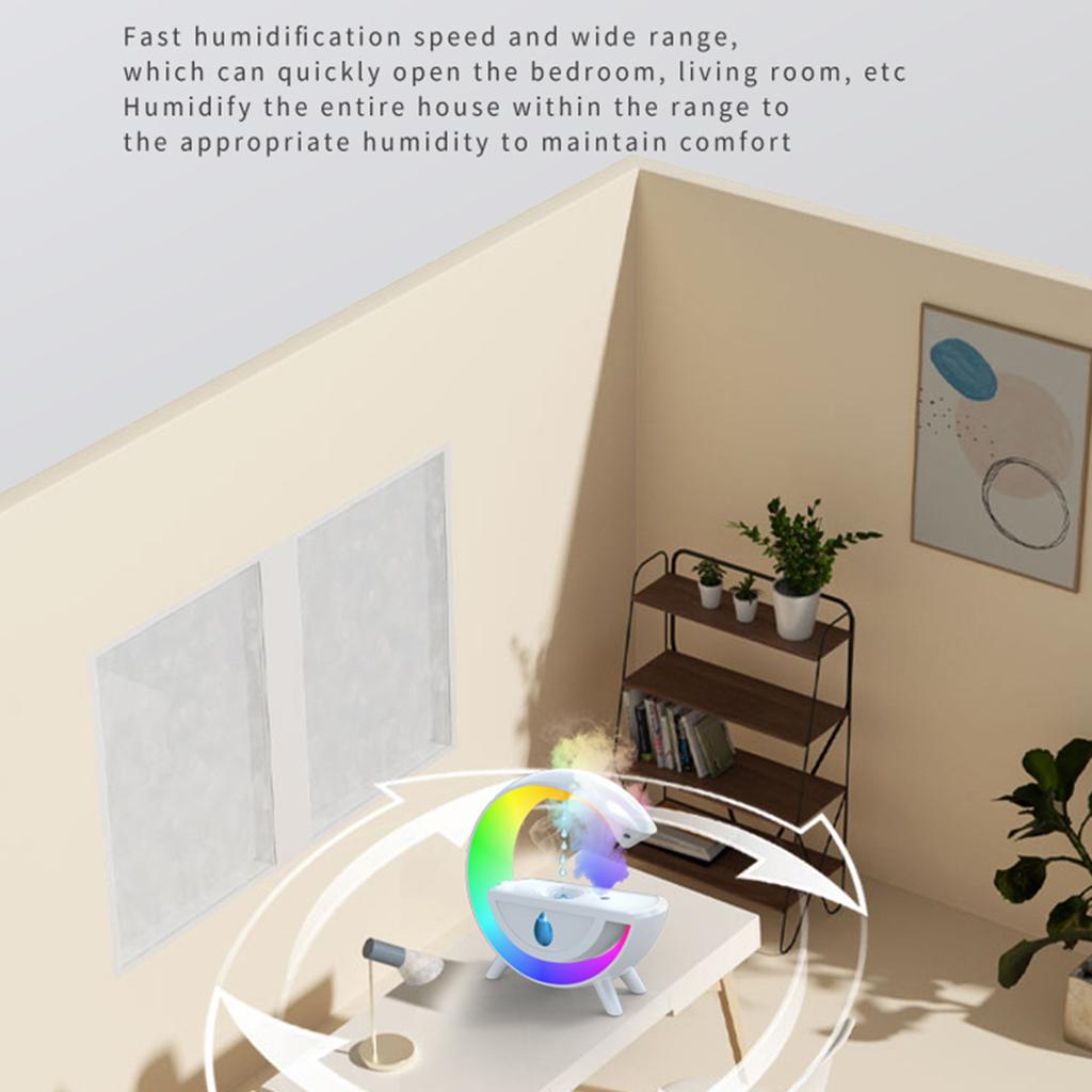 Anti Gravity Humidifier 800ml Cool Mist Light Home Office Humidifier Moisturizing Water Drop Levitating Countercurrent Humidifier