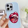 Мягкий чехол LZ20 Lips kiss для Samsung S24 Ultra S23 Plus S21 FE A16 A54 A34 A05s A06 Infinix Hot 40 30i, защитный противоударный чехол для объектива