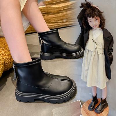 Детские кожаные ботинки, ботинки Martin для девочек