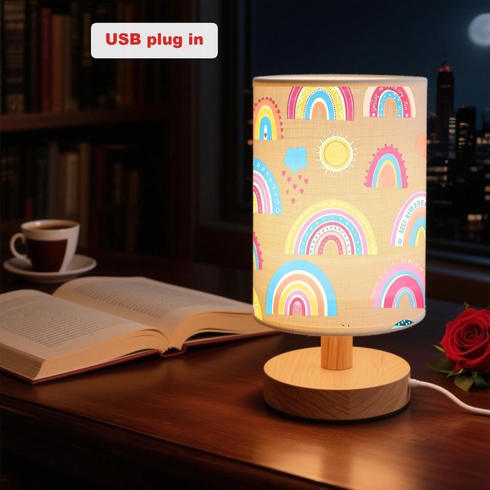Fabric Bedside Night Light Soft Warm Night Light Kids Lamp Fabric Table Lamp Bedside