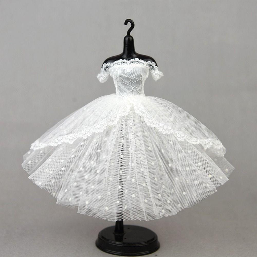 Tutu Dotted Lace Dolls Clothes Dress Up Doll Princess Dress Girl Gift Doll Dress  BJD Blythe