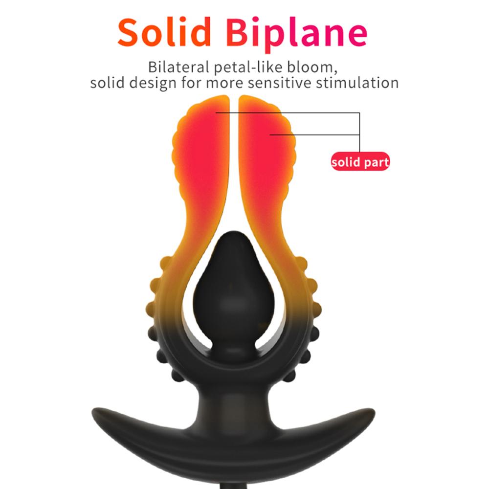 Inflatable Anal Plug Flower Shape Butt Anus Dilator Expander Dildo for Unisex Gay Sex Prostate Massager