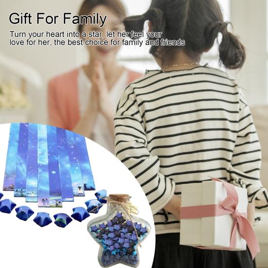 10 упаковок/1360 листов звезда оригами красивое звездное небо узор оригами звезда бумажные полоски DIY Art Craft украшения дома