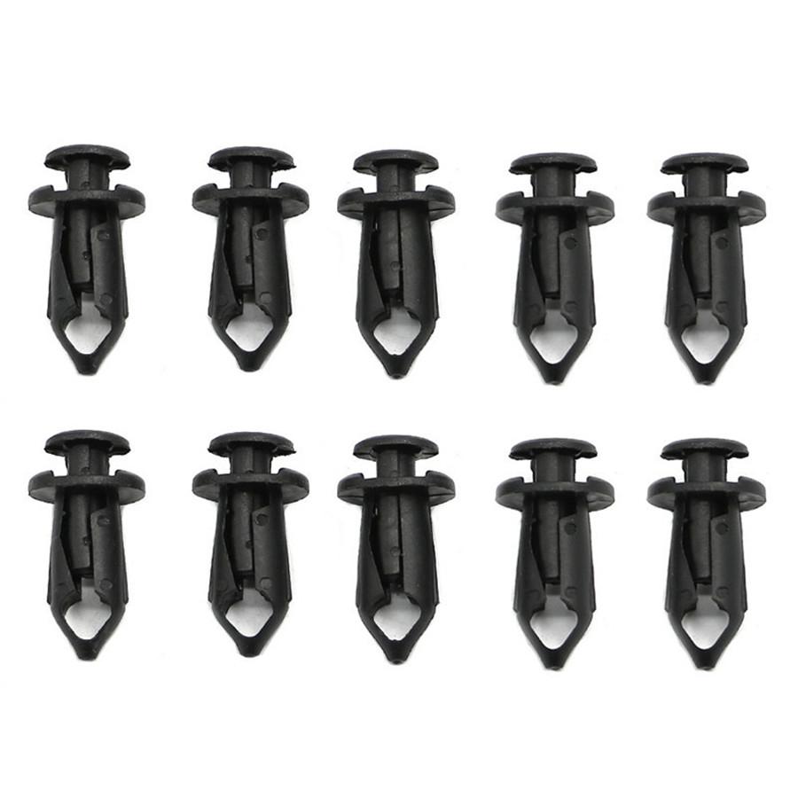 100x Plastic Fasteners 8mm Push Pin Rivet ATV Fairing Body Fender Retainer Clips