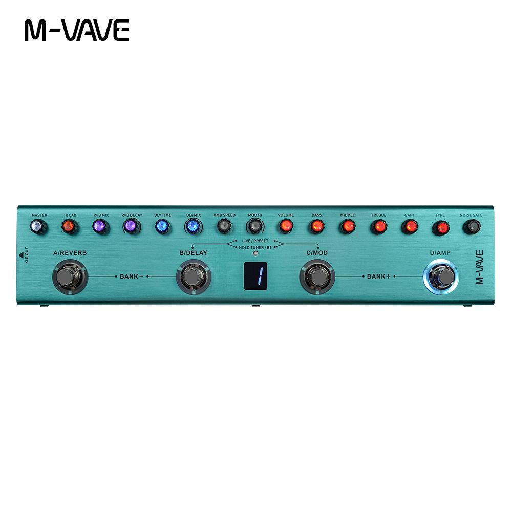 Педаль эффектов для электрогитары M-VAVE TANK-G с Delay и Reverb