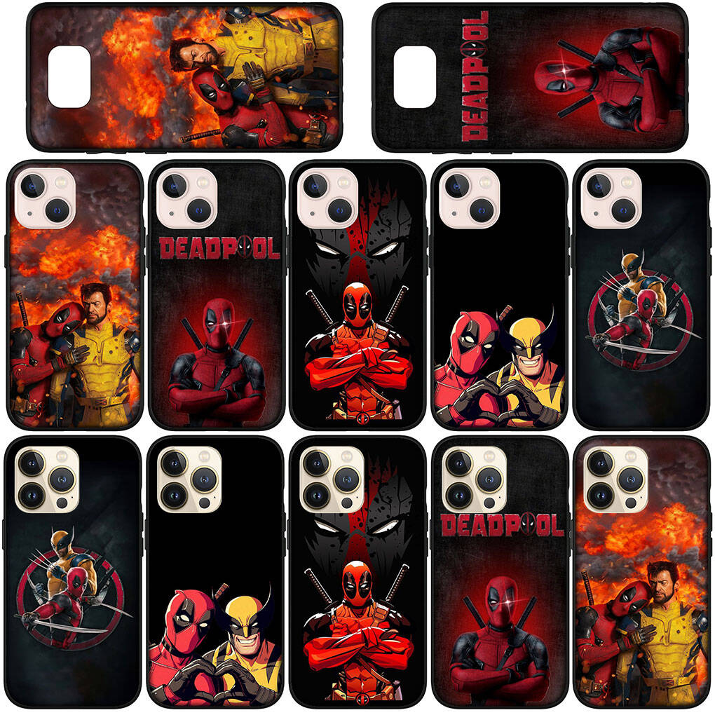 Для iPhone 17 16 15 Xiaomi Poco F7 F8 X7 X6 C85 C75 C71 M8 Redmi Note 14 13 12 11 Pro Max 14C 13C 15C A3 A4 Чехол для телефона Комиксы Дэдпул Росомаха Обложка