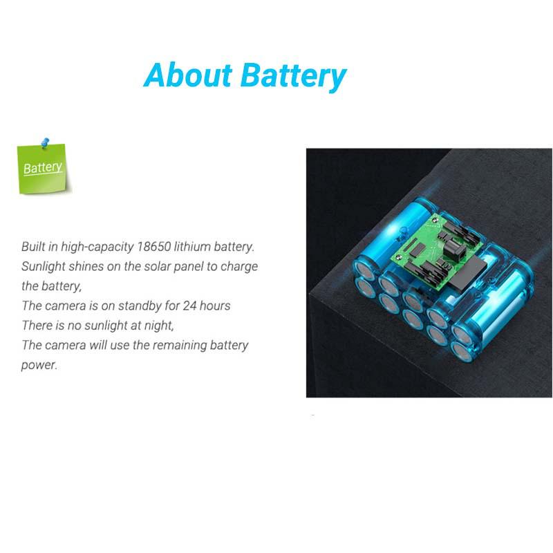 Solar-Powered Triple-Lens Rotating Alert Camera with Red & Blue Lights - Waterproof Outdoor Surveillance
