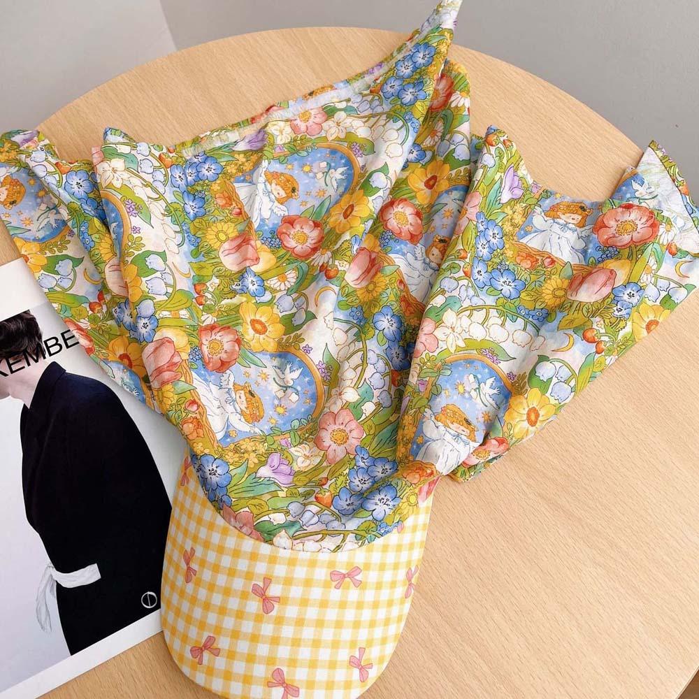 Шляпа-бандана в деревенском стиле, Бейсболка, Цветочная бандана на завязках, Велосипедный шарф, Кепка с козырьком, Для путешествий