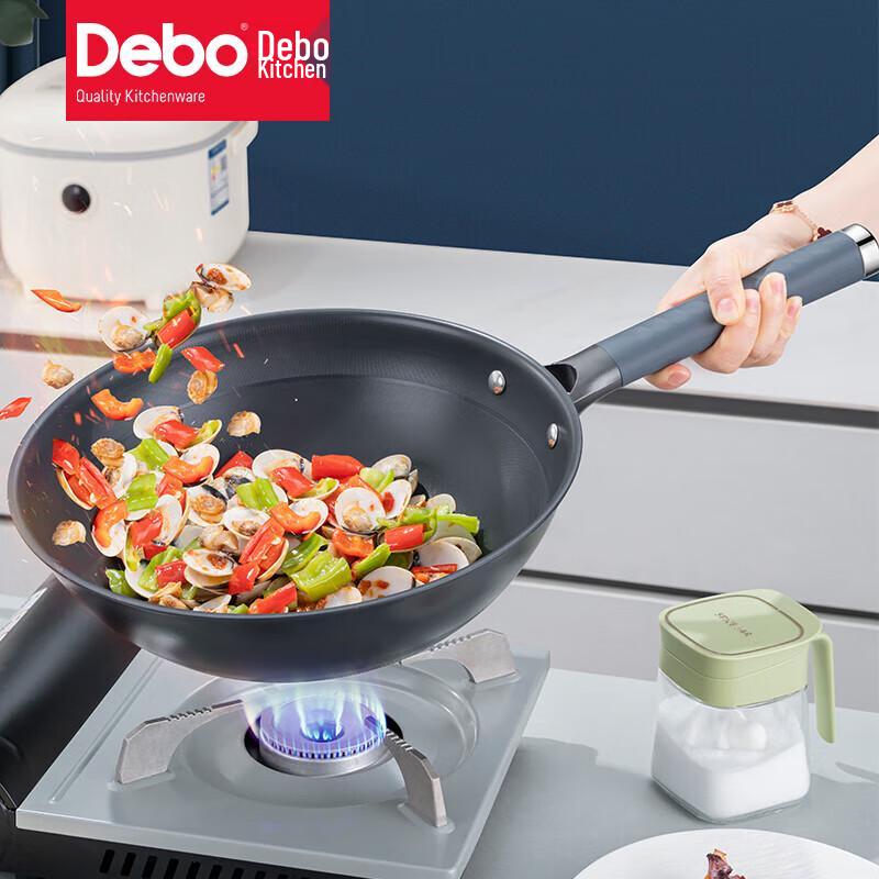 Вок Debo с титановым антипригарным покрытием - 30 см