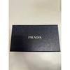 Used PRADA Saffiano leather long wallet black
