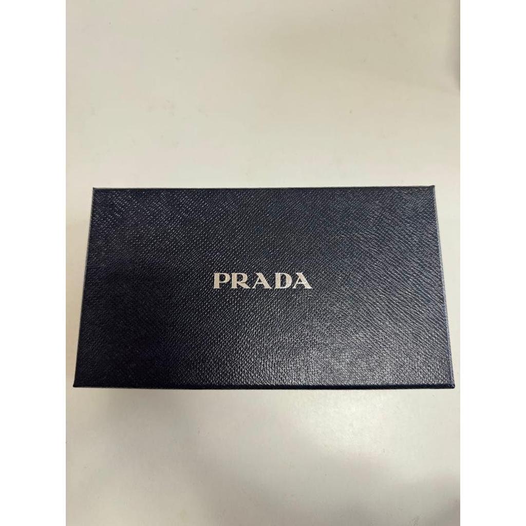 Used PRADA Saffiano leather long wallet black