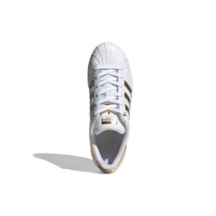 adidas Originals Superstar Металлический носок Удобное покрытие Устойчивость к истиранию Низкие кеды для скейтбординга Женские FV3330