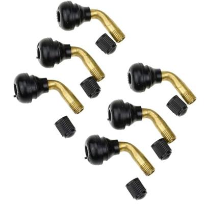 MINBOOT Вентиль для шин, L-образный, 6 штук, PVR-70, Бескамерный вентиль, Золотник, Мотоцикл, Брюки,
